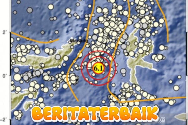 Gempa Magnitudo 6,0 Guncang Ternate Maluku Utara